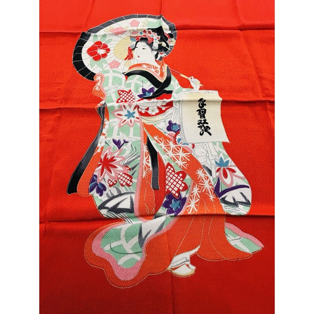 Ichikoshi Chirimen & Furoshiki Fujimiyabi Japanese Scarves Elegant Lot of 3 - Picture 4 of 14